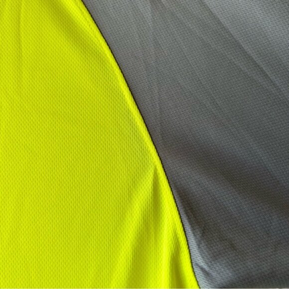 Russell Athletic Dri-Power Sports men’s T-Shirt Gray and Neon Yellow XL - Picture 6 of 6